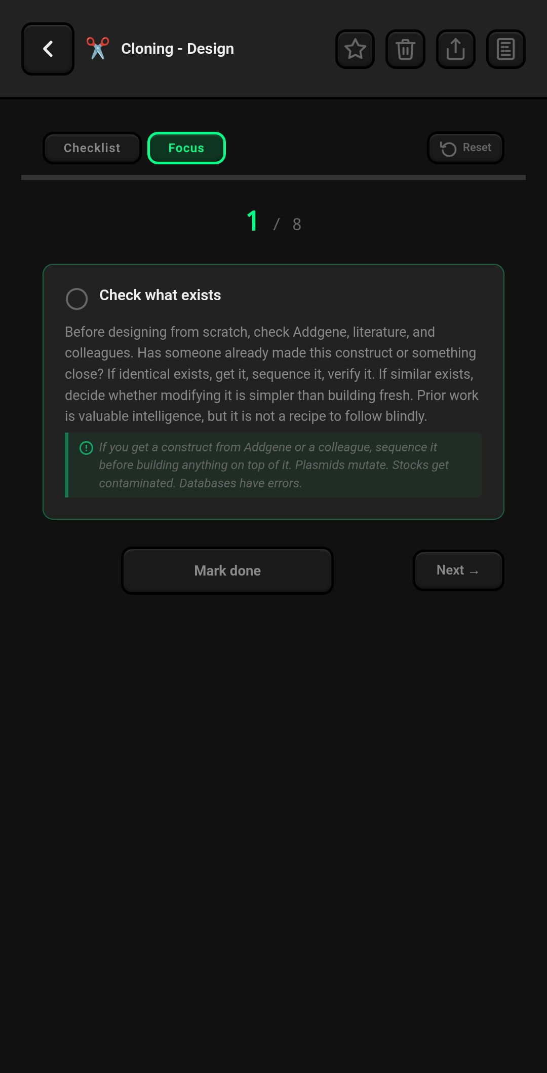 BenchCalc protocol